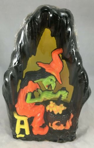 Vintage Gurley Halloween Glow Candle - Witches Brew - Witch Cauldron -