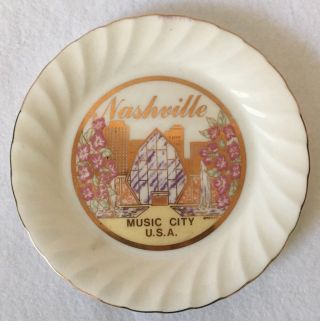 Nashville,  Tennessee Music City Usa Small Decorative Plate