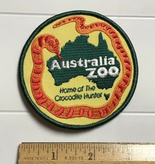 Australia Zoo Home Of The Crocodile Hunter Round Souvenir Embroidered Patch