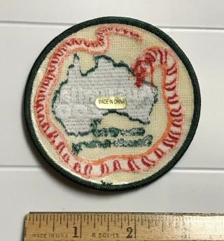 Australia Zoo Home of the Crocodile Hunter Round Souvenir Embroidered Patch 3