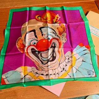 18 " Rice Clown Silk - Purple Background - Silk King Studios