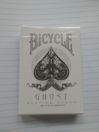 Rare Bicycle White Ghost 1st First Edition (with Wrapping) Ellusionist