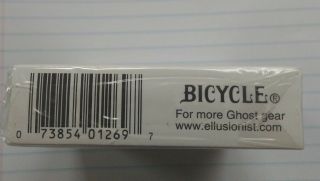 Rare Bicycle White Ghost 1st first edition (with WRAPPING) ellusionist 5