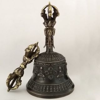 Tibetan Buddhist Bronze Bell 6 