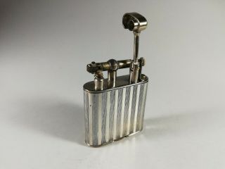 Vintage Lift arm Silver wrap pocket lighter 1930 ' s.  835 silver 2