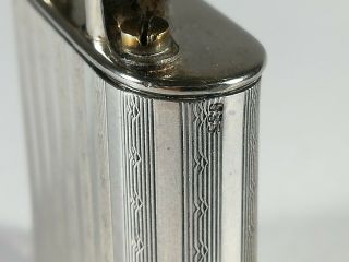 Vintage Lift arm Silver wrap pocket lighter 1930 ' s.  835 silver 4