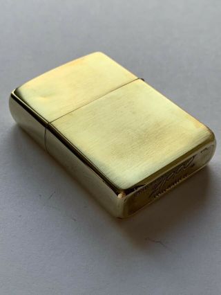 Zippo 1965 Solid Brass Vintage Lighter Rare 2