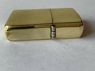 Zippo 1965 Solid Brass Vintage Lighter Rare 4