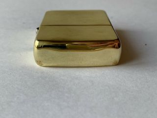 Zippo 1965 Solid Brass Vintage Lighter Rare 6