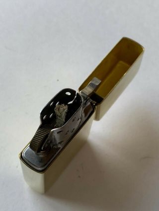Zippo 1965 Solid Brass Vintage Lighter Rare 8