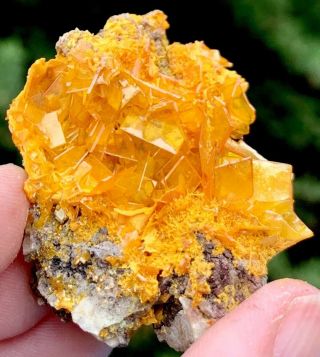 WULFENITE MIMETITE Crystal Cluster Mineral Specimen Rowley Mine AZ Gem Crystals 4