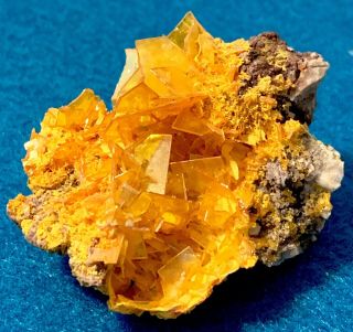 WULFENITE MIMETITE Crystal Cluster Mineral Specimen Rowley Mine AZ Gem Crystals 5
