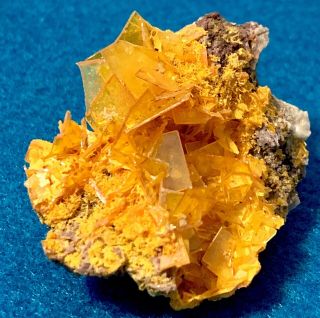 WULFENITE MIMETITE Crystal Cluster Mineral Specimen Rowley Mine AZ Gem Crystals 7