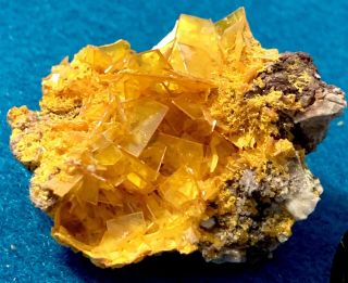 WULFENITE MIMETITE Crystal Cluster Mineral Specimen Rowley Mine AZ Gem Crystals 8