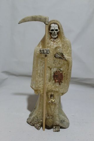 774 Statue Transparente Santa Muerte White 12 " Santisima Niña Blanca Holy Death