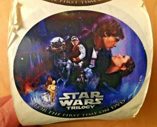 Star Wars - Full Roll of 249 Circular Stickers for 2004 DVD Release. 5
