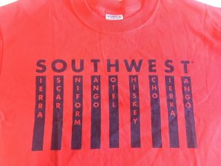 Southwest Airlines Military Support T Shirt Size Medium Fly Swa Call Sign