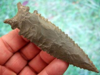Fine 4 inch G10,  Tennessee Graham Cave Point with Arrowheads Artifacts 2