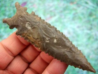 Fine 4 inch G10,  Tennessee Graham Cave Point with Arrowheads Artifacts 4
