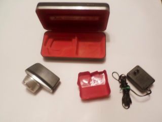 Norelco Electric Tripleheader Rechargeable Vip Shaver And Box With Power Cord