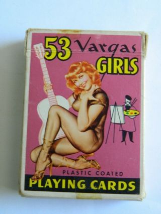 Vintage 53 Vargas Girls Playing Cards Complete