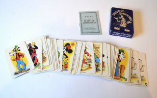 Vintage Walt Disney Mickey Mouse Card Game Shuffled Symphonies Blue Backs