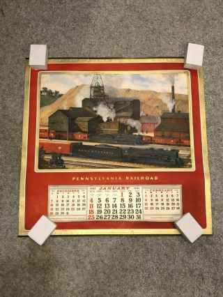 Pennsylvania Railroad Prr 1942 Wall Calendar