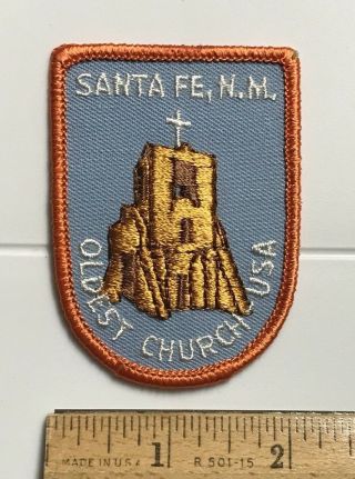 San Miguel Mission Chapel Santa Fe Mexico Oldest Church In Usa Patch Badge