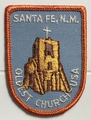 San Miguel Mission Chapel Santa Fe Mexico Oldest Church in USA Patch Badge 2