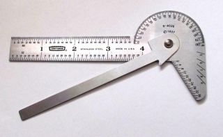 Vtg.  1937 Craftsman 9 - 4026 Multi - Use Protractor,  Square & More Pre - Owned Great