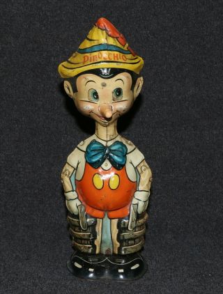 Disney 1939 Pinocchio Tin Wind Up Marx Walking