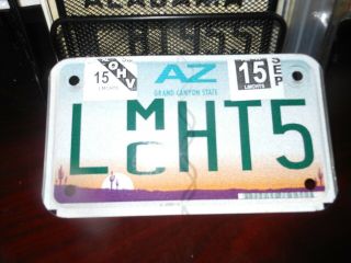 Arizona 2015 motorcycle license plate 2