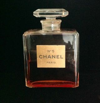 Vintage Chanel No.  5 Eau De Parfum 2.  0 Fl.  Oz.  Splash - On Bottle 50 Full