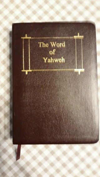 The Word Of Yahweh Sacred Name Bible Leather
