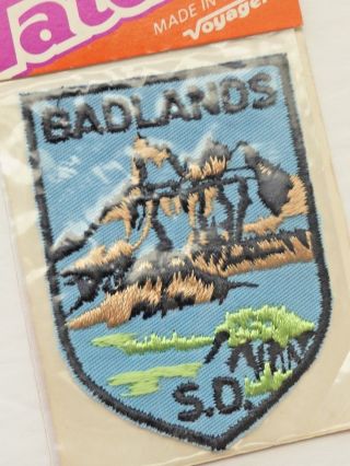 Vintage Badlands Patch South Hills,  South Dakota Usa 2 " Shield Iron/sew - On