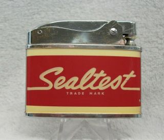 Vintage Sealtest Trade Mark Flat Advertising Lighter Look Htf