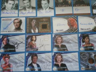 Autographed/costume Trading Cards: Andromeda,  Farscape,  Twilight Zone,  Xena,  Cult Tv