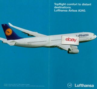 Lufthansa German Airlines Airbus A - 340 - 200 - 300 Brochure - Seating Charts