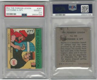 R54 Ws Corp,  Foreign Legion,  1939,  360 Catching A Spy,  Psa 2.  5 Good,