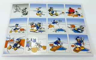 2008 Disney Donald Duck Comic Strip Film Pin Set On Card Le Of 100 Ice Fishing