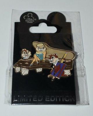 Dec Employee Center Chip And Dale With Clarice Disney Pin Le 200 Vhtf Piano