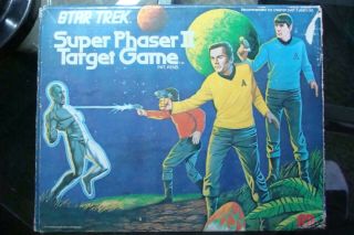 Star Trek Phaser Ii Game Target Game Mego Vintage 1976 Box & Inserts Wars