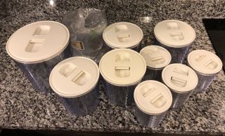 10 Longaberger Canisters With Lids