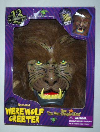 Animated Gemmy Werewolf Monster Greeter Sings " I 