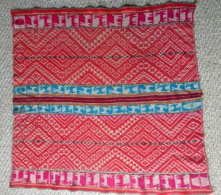 Peruvian Aguayo Table Cloth - Andean Mountain Textile 4