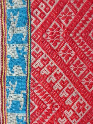 Peruvian Aguayo Table Cloth - Andean Mountain Textile 6