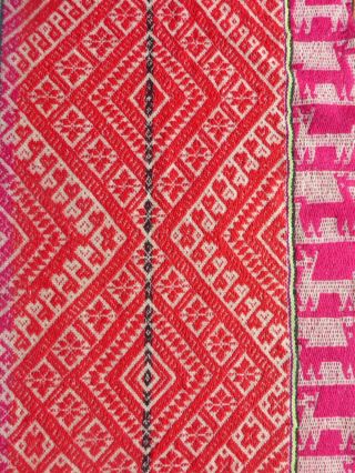 Peruvian Aguayo Table Cloth - Andean Mountain Textile 7