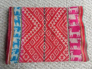 Peruvian Aguayo Table Cloth - Andean Mountain Textile 8