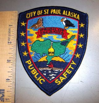 City Of St Paul Pribilof Islands Alaska Embroidered Iron On Patch