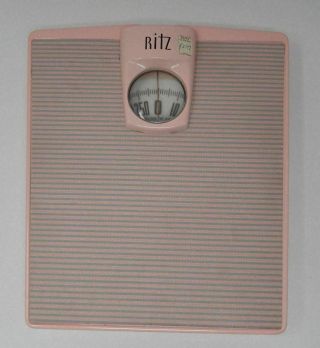 Vintage " Ritz " Pink Bathroom Scale